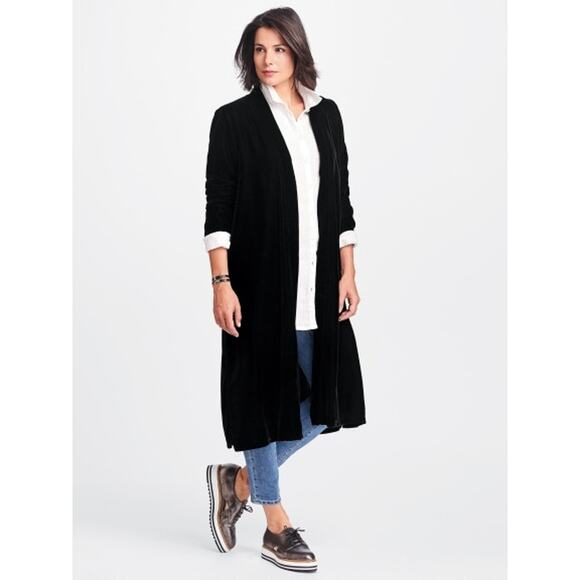 FLAX Velvet Duster - Large - Black - Like New - Picture 2 of 9